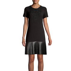Karl Lagerfeld Paris Pleated Hem Dress
